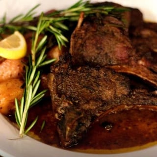 Lamb Chops in Red Wine (Gluten Free)