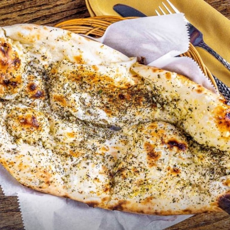 Delicious Garlic Naan Awaits