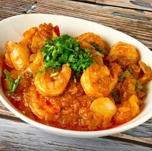 Kadai Shrimps (Gluten Free).